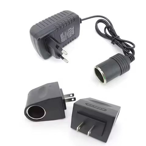 AC 220V To DC 12V 0.5a 1a 2a 1000ma Car Cigarette Lighter power supply socket Adapter EU Plug Auto C