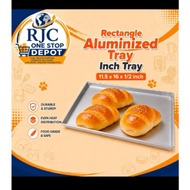 Rectangle Aluminum Baking Tray 11.5 x 16 x 1 Inch | Heavy Duty Food Grade Baking Sheet Pan