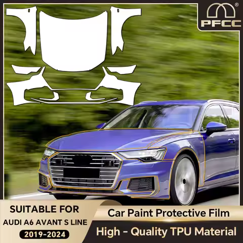 8.5Mil Paint Protection Film Pre-cut PPF Bra For Audi A6 Avant S Line 2019-2024 Car Body Clear Anti-