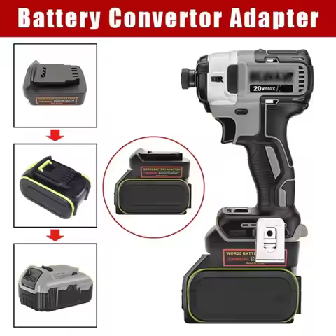 Battery Adapter Compatible For Worx，20v 5Feet Big Feet Converted To Compatible For Dewaltt，20V Batte