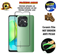 Tempered Glass Ceramic Film Anti Gores Keramik for TECNO SPARK 10 / TECNO SPARK 10 5G / TECNO SPARK