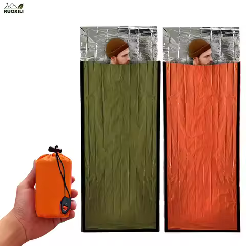 Emergency Sleeping Bag Survival Bag | Portable Blanket Survival Gear Emergency Bivy Sack Bivvy Therm