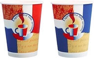 Nippon Dexy Paper Cups, 9.1 fl oz (273 ml), 9 oz, Assorted 2 Patterns, 50 Pack, Hot Compatible, Ice 