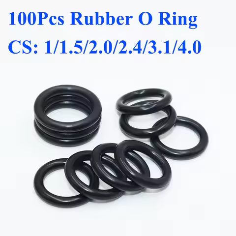 CS 1/1.5/2.0/2.4/3.1/4mm Rubber O Ring Sealing Washer NBR O-ring Car Faucet Plumbing Gasket Oil Resi