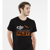 HITAM Black Dji Phantom Pilot T-Shirt T-Shirt - Drone T-Shirt - Kaos Distro
