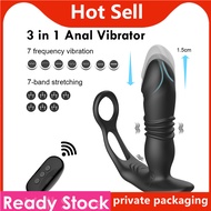 Wireless Remote Telescopic Vibrator Vibrating Butt Plug Sex Toys For men Ass Dildo Prostate Massager