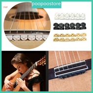 POOP 12Pcs Classical Guitar Rollers String Trees Guitar String Ties Bridge Beads for Acoustic Guitar Nylon String Guitar