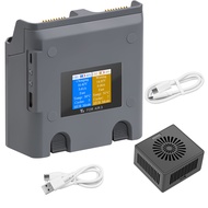 ศูนย์ชาร์จแบตเตอรี่แสดงผลแบบดิจิตอลสองทางสำหรับ DJI Air 3S ที่ชาร์จแบตเตอรี่2ก้อนแบตเตอรี่การบินที่ช