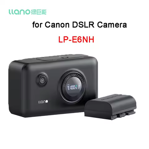 LLANO LP-E6NH Camera Battery Charging Box For Canon R7 II for Canon R6 60D 70D 5D2 80D 90D 5D4 DSLR 