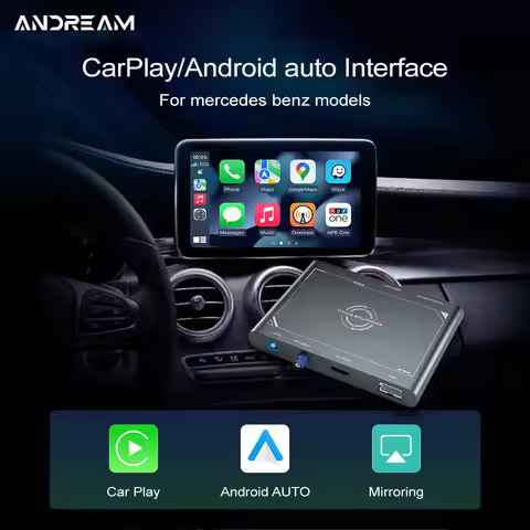Andream Wireless CarPlay Android Auto Adapter Box for Mercedes-Benz A B C E S-Class GL-Class with NT