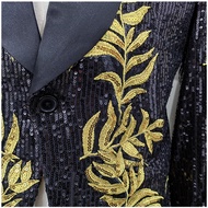 Men Suit Men's Suit Two Set Men's Dress Suit Suit Men's Sequined Jacquard Suit