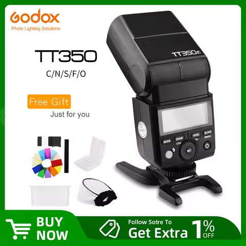 Godox TT350C TT350N TT350S TT350F TT350F TT350O Flash 2.4G HSS TTL Wireless Speedlite Flash for Sony