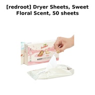 (best) [redroot] Dryer Sheets, Sweet Floral Scent, 50 sheets / Korean Dryer Sheets / Sweet Floral Sc