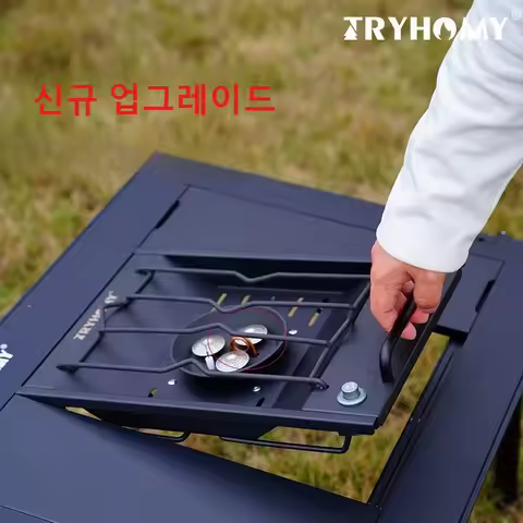 Camping Gas Stove Igt 1 Unit Stove 8000W High Power IGT Gas Burner Folding Brazier Grill Stainless S