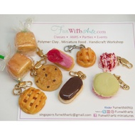 Charms-Cakes, Macarons, Chocolate cookie, Eclair Food Charms