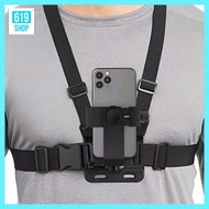 Lucky Phone Chest Strap Mount GoPro Chest Harness Holder for VLOG/POV Chest Mount for cellphone