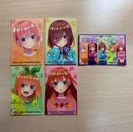 (50一套 全新 現貨 日本正版) 五等分的花嫁 Hi-chew sticker 特典 貼紙 (無二乃單人)