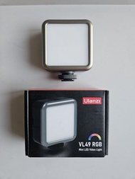 ULANZI VL49 RGB Rechargeable LED Fill Light - photography, content creator, vlogging, streaming
