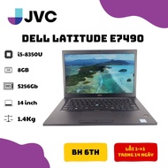 Laptop giá rẻ Dell Latitude E7490 i5 – 8350U| RAM 8GB| SSD 256GB| 14.0 FHD| CARD ON Pin 90%