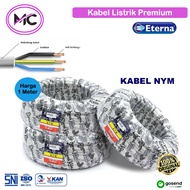 Kabel Listrik Kawat Tembaga Eterna 2x0,75 2x1,5 3x1,5 Premium Cable Kawat Tunggal Per Meter