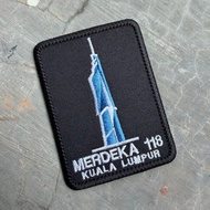 Merdeka 118 tower embroidered emblem