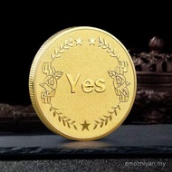 New Product Choice Difficult Decision Coin Lucky Coin yes/no Toy Coin Metal Luck Random Decision Cra