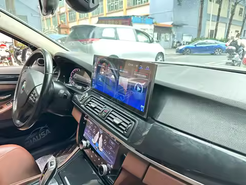 15.8inch For BMW 5 Series X5 F15 F10 Wire Navigation Auto Multimedia Player AC Panel Linux LCD Speed