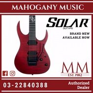 Solar S1.6FRFBR FM Flame Blood Red Matte Floyd Rose Electric Guitar