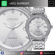 Citizen星辰 LADY'S 系列 光動能時尚晶鑽優雅女錶 FE6111-87A 100% 全新 持商業登記|正品正貨 一年保修