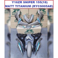 Cover Set Rapido Y16ZR Yamaha Sniper 155 (18) Green Yellow Matt Black Raven Y16 Accessories Motor Sn