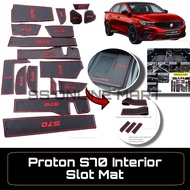 PROTON S70 2024 Interior Slot Mat Anti Slip Rubber Pad Groove Decoration Car Accessories S70 Accesso