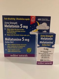 加拿大🇨🇦包郵直送 ️Webber Naturals Melatonin 維柏健 extra strength 褪黑激素優質睡眠 5mg 全新包裝400粒 COSTCO直購