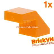 [1 Piece] LEGO Orange Slope 45 2 x 1 with Cutout without Stud ID 6181314 28192