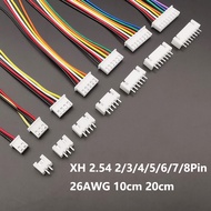 5Sets JST XH2.54 XH 2.54mm Wire Cable Connector 2-8 Pin Male and Female Plug Socket 10cm 20cm Length