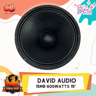 🔥เบสแน่น🔥ดอกลำโพง 15นิ้ว ลำโพงPAอะไหล่ดอกลำโพง PA ยี่ห้อ DV DAVID AUDIO รุ่น 15MB600 กำลังขับ 600วัตต์ ความต้าน 8 โอห์ม