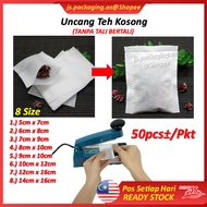 Uncang Teh Kosong / Non-Woven Empty Teabags Seal Filter Tea Bag / Disposable Tea Bag  一次性热封茶包/茶袋