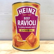 HEINZ (RAVIOLI Can 400g) tomato NOODLES AND Beef Ravioli in a juicy tomato sauce