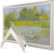 German Silver Scoop 32" Alloy Deco TV Frame - Compatible ONLY with Samsung The Frame TVs (Fits 2021-