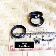MATA Black 1 eye ring size 21 kaukah kokka original