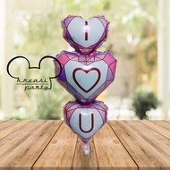 JUMBO Pink Love Foil Balloon LOVE Foil Balloon/ Love Foil Balloon/