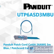 Panduit UTP6ASD3MBU Patch Cord Cat6A 26AWG Cable 3m Cat 6A 3meter Blue