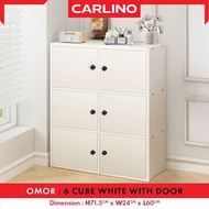 Carlino!! ชั้นวางของ ชั้นวางหนังสือ ชั้นอเนกประสงค์ New Omar Bookshelf/Storage Organizer Cabinet