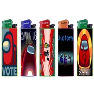 AMONG US GAME SPECIAL 5 PCS SET B LIMITED EDITION CUSTOM CRICKET LIGHTER