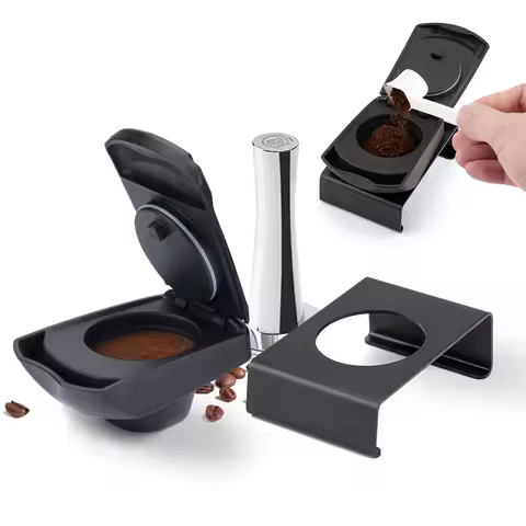 Coffee Adapter Capsule Powder Holder Adapter for DOLCE GUSTO Edg LUMIO DG325 Coffee Machine with Alu