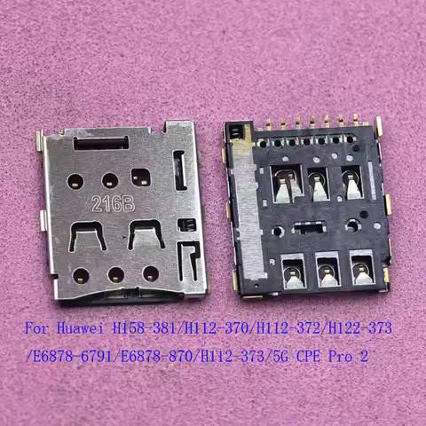 1-100Pcs Sim Card Reader Tray Holder Connector Plug For Huawei Router Wifi H158-381 H112-372 H122-37