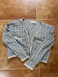 小香風藍色外套上衣