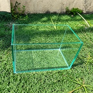 Mini Aquarium Clear Glass 24x12x17 20x15x20 – Safe Smooth Edge Grinding, High Quality Adhesive Hides