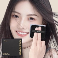 100 Sheets Puff Face Oil Blotting Paper With Mirror Case Portable Soft Facial Blotting Paper R3d3