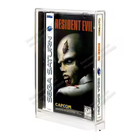 Clear Protective Crystal Sega CD Sega Saturn Game Acrylic Display Case Perspex Games Storage Protect