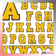 Embroidered Alphabet Letter Patch Capital Letter Yellow Series Iron On Iron Patch Ironing Clothes